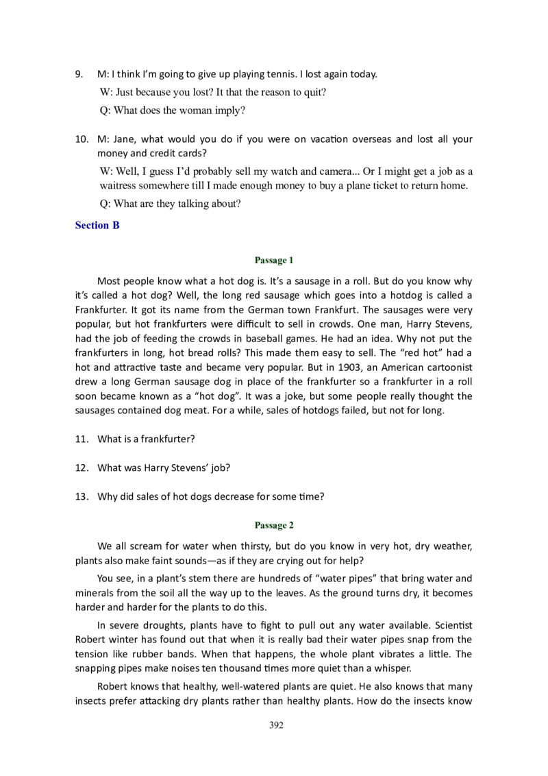 大学英语六级(CET-6)历年真题大全[90-07年37套]_大学英语四六级_大学英语四级+六级_六级真题_六级真题_1990年-2018年真题资料合集_1990&mdash;2007年6月CET6