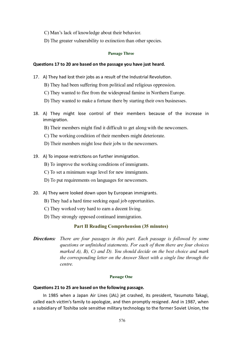 大学英语六级(CET-6)历年真题大全[90-07年37套]_大学英语四六级_大学英语四级+六级_六级真题_六级真题_1990年-2018年真题资料合集_1990&mdash;2007年6月CET6