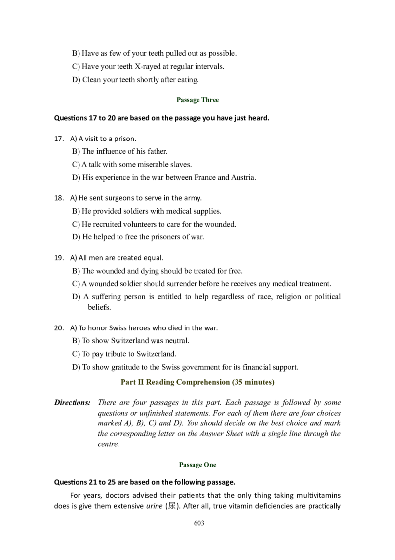 大学英语六级(CET-6)历年真题大全[90-07年37套]_大学英语四六级_大学英语四级+六级_六级真题_六级真题_1990年-2018年真题资料合集_1990&mdash;2007年6月CET6