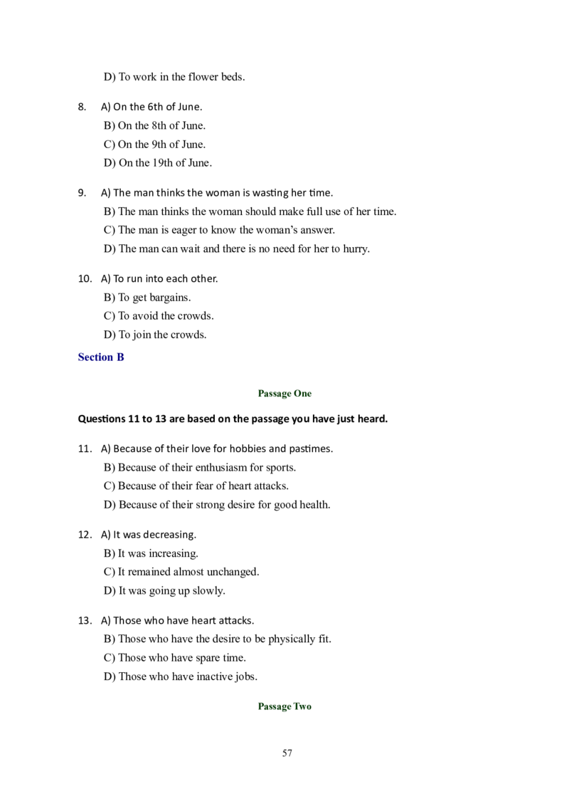 大学英语六级(CET-6)历年真题大全[90-07年37套]_大学英语四六级_大学英语四级+六级_六级真题_六级真题_1990年-2018年真题资料合集_1990&mdash;2007年6月CET6