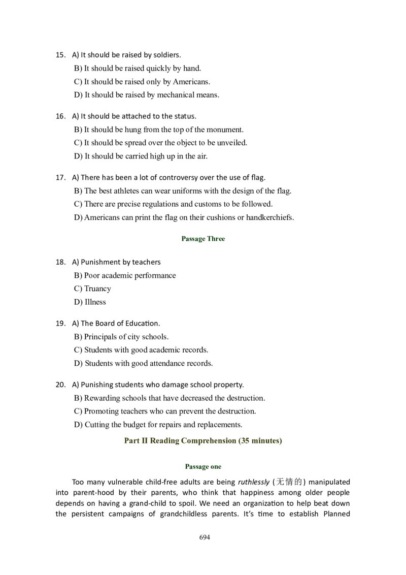 大学英语六级(CET-6)历年真题大全[90-07年37套]_大学英语四六级_大学英语四级+六级_六级真题_六级真题_1990年-2018年真题资料合集_1990&mdash;2007年6月CET6