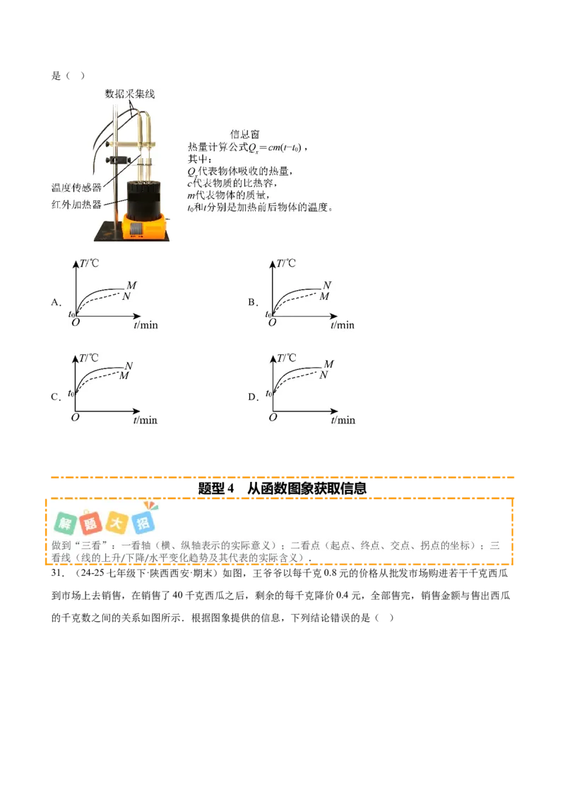 培优01函数概念有关类型题（7大题型）（北师大2024）（原卷版）_北师大初中数学_8上-北师大版初中数学_初中数学北师大8上-2025秋季新版_第二套推荐25_07习题试卷_专项训练_第2套