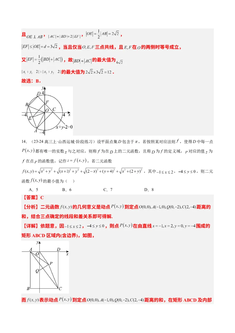 专题12直线与圆中的最值和范围问题（5大题型）-2025年高考数学二轮热点题型归纳与变式演练（新高考通用）（解析版）_2025年新高考资料_二轮复习_一、题型突破_热点题型&bull;选填题攻略