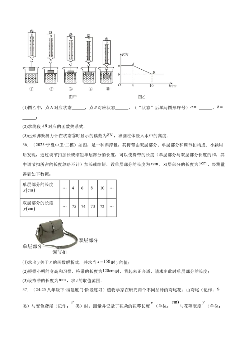培优03一次函数实际应用问题（6大题型）（北师大2024）（原卷版）_北师大初中数学_8上-北师大版初中数学_初中数学北师大8上-2025秋季新版_第二套推荐25_07习题试卷_专项训练_第2套
