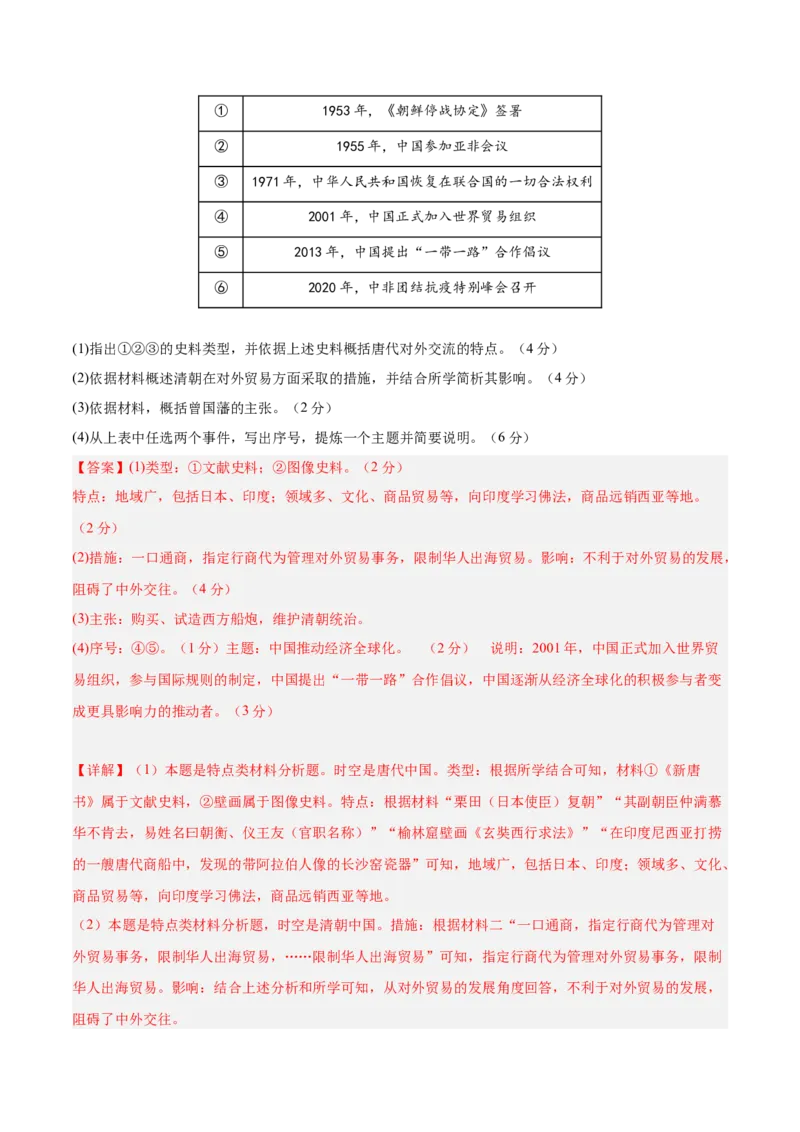 中国现代史阶段检测卷02（解析版）_07高考历史_2025年新高考资料_一轮复习_2025年高考历史一轮复习考点通关卷（新高考通用）