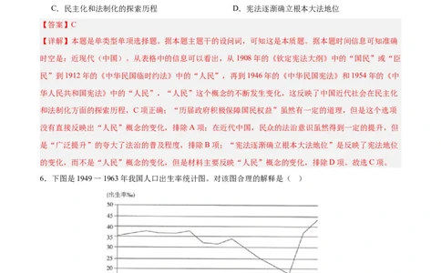 中国现代史阶段检测卷02（解析版）_07高考历史_2025年新高考资料_一轮复习_2025年高考历史一轮复习考点通关卷（新高考通用）