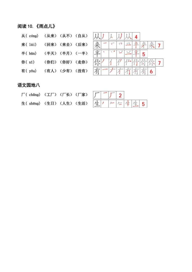 24秋新版一上语文课课贴（(2)_小学1-6年级常用的上册资源汇总_一年级上册资料_曹操老师_资料包