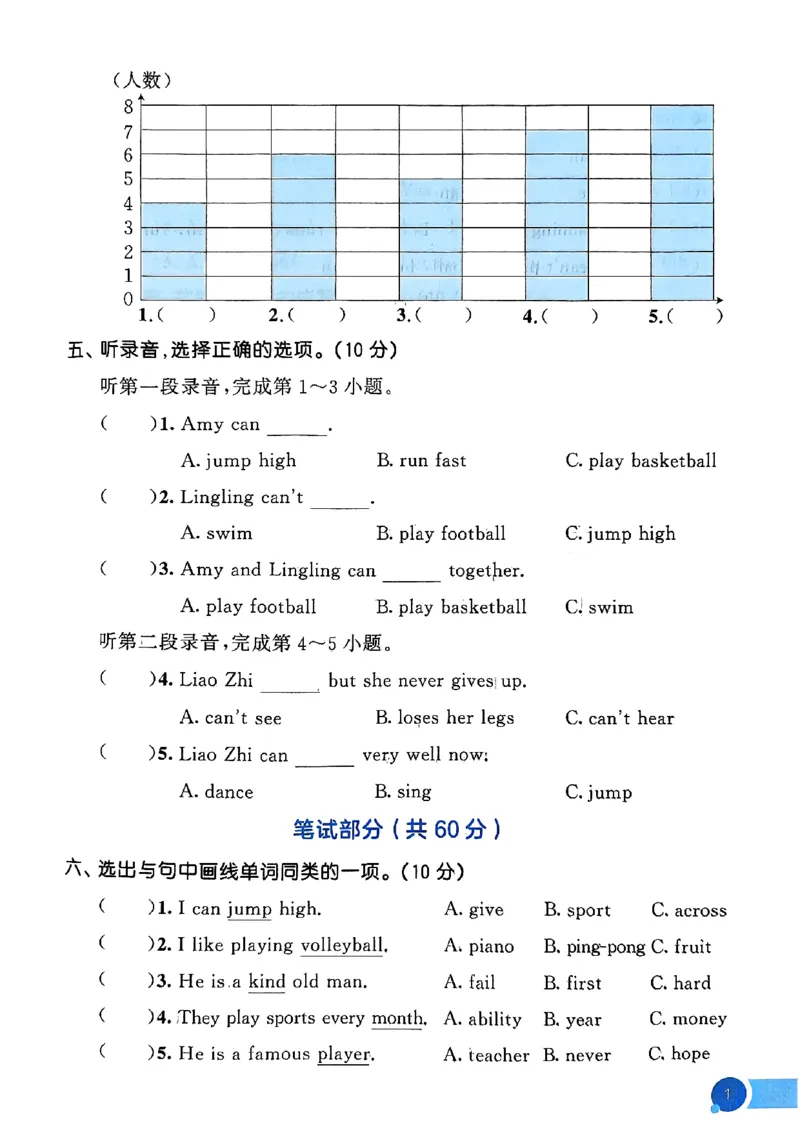 25四上测评卷单_25秋小学语数英1-6年级《53天天练》合集_25秋53天天练外研四年级上完整版