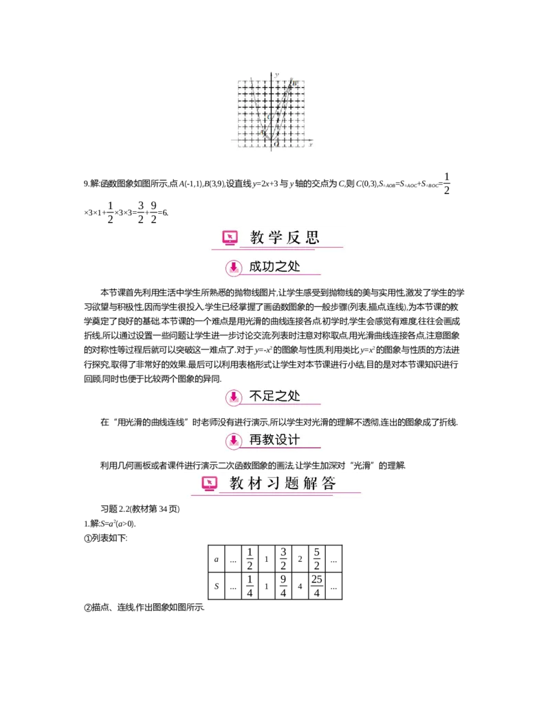 第二章　二次函数_北师大初中数学_9下-北师大版初中数学_03教案_全册教案（第2套）