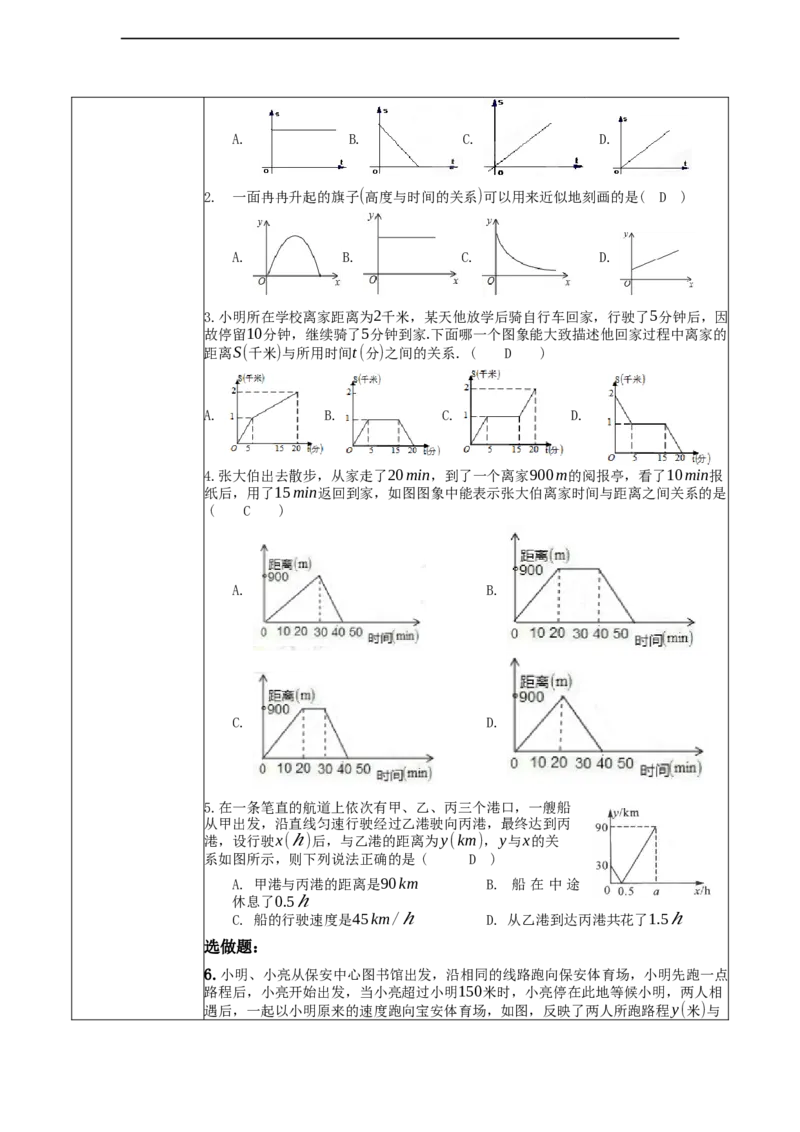 第六章《变量之间的关系》6.4用图像(折线型）表示变量之间的关系_北师大初中数学_7下-北师大版初中数学_7下-初中数学北师大版（2025春季新版）持续更新