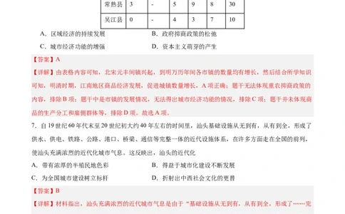 专题突破卷29村落、城镇与居住环境（解析版）_07高考历史_新高考复习资料_2024年新高考复习资料_一轮复习资料_完2024年高考历史一轮复习考点通关卷（新高考通用）_专题突破卷