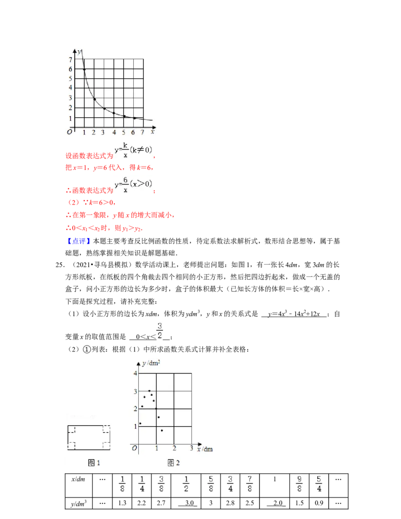 第3章变量之间的关系（基础30题专练）2021-2022学年七年级数学下学期考试满分全攻略（北师大版）（解析版）_北师大初中数学_7下-北师大版初中数学_7下-初中数学北师大版（旧版）赠送
