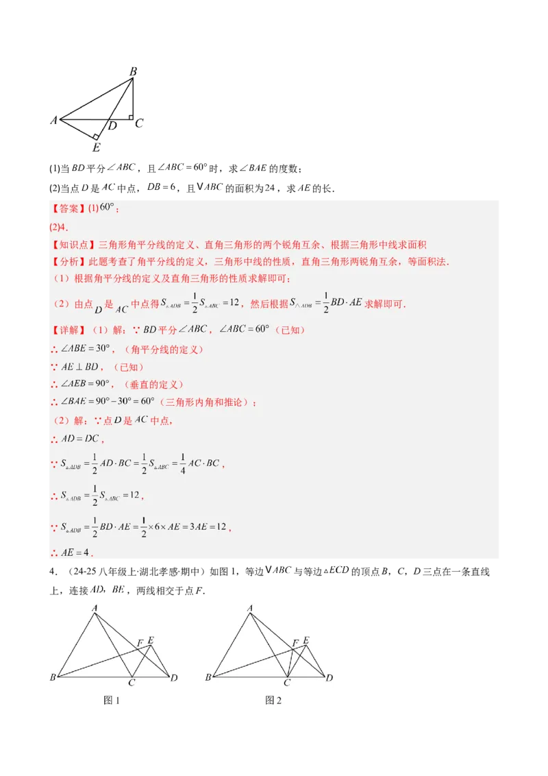 第02讲期中复习专题：解答题之易错经典题（7大常考题型）（解析版）_北师大初中数学_8下-北师大版初中数学_旧版-可参考_05习题试卷_期中复习