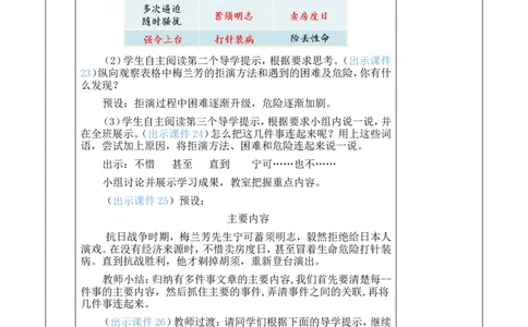 23梅兰芳蓄须优质版教案_25秋1-6年级语文上册课件教案_25秋统编版语文四年级上册_统编版语文四年级上册教学资源包（25秋七彩课堂）_7.第七单元_23梅兰芳蓄须_教案