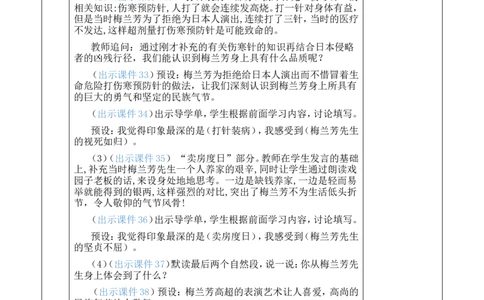 23梅兰芳蓄须优质版教案_25秋1-6年级语文上册课件教案_25秋统编版语文四年级上册_统编版语文四年级上册教学资源包（25秋七彩课堂）_7.第七单元_23梅兰芳蓄须_教案
