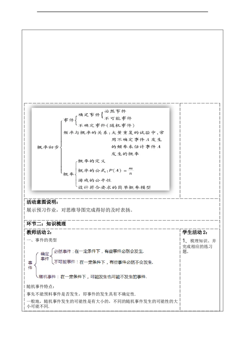 第三章《概率初步》回顾与思考._北师大初中数学_7下-北师大版初中数学_7下-初中数学北师大版（2025春季新版）持续更新_1.课件+教案+单元整体教学设计（齐全）