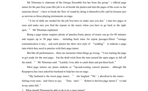 作业6　做人与做事类记叙文_03高考英语_2025年新高考资料_二轮复习_2025年高考英语大二轮_学生用书Word版文档_专题强化练&bull;高考题型组合练