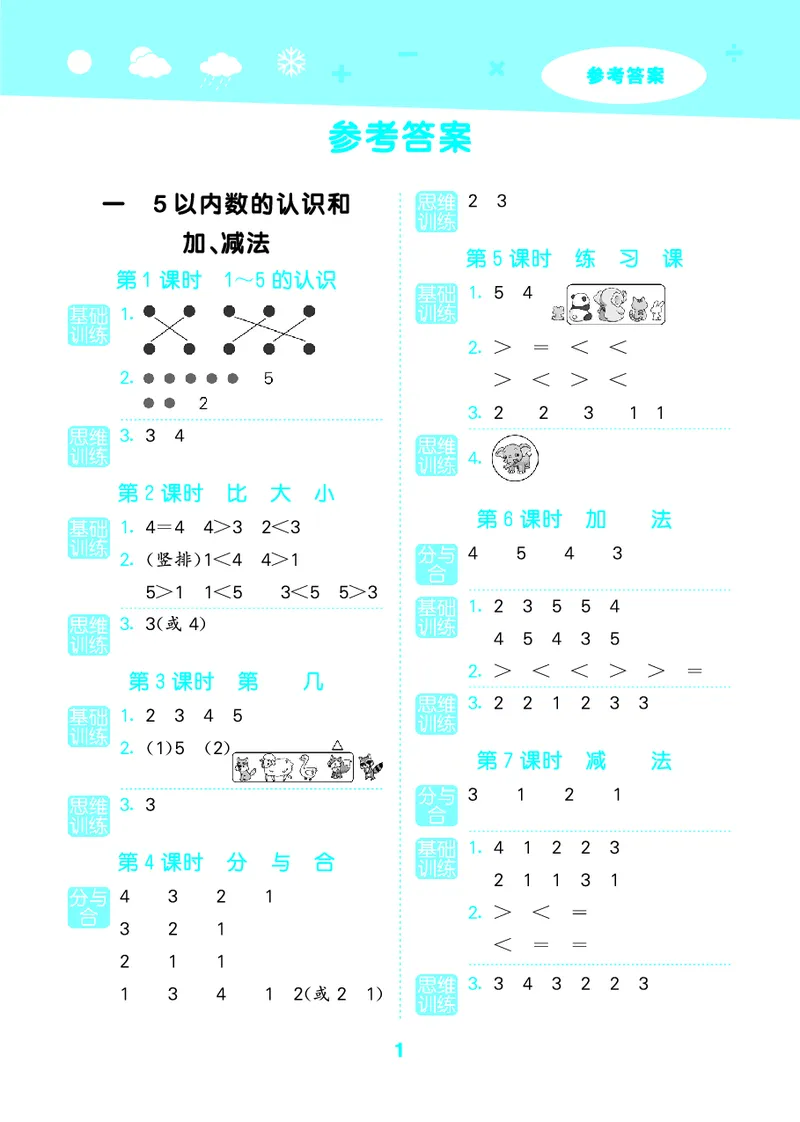 25秋53口算大通关一上人教数学_1753431472543_25秋数学53口算大通关1-6年级上_25秋53口算大通关1-6上人教数学