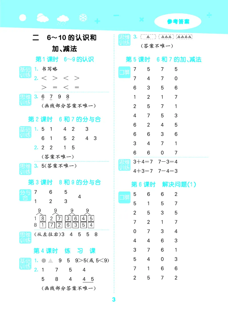 25秋53口算大通关一上人教数学_1753431472543_25秋数学53口算大通关1-6年级上_25秋53口算大通关1-6上人教数学