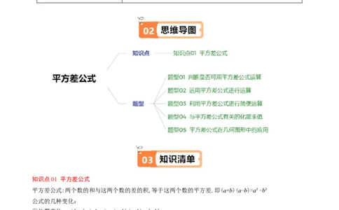 第1章第06讲平方差公式（1个知识点5类热点题型讲练习题巩固）（原卷版）_北师大初中数学_7下-北师大版初中数学_7下-初中数学北师大版（2025春季新版）持续更新_4.专项讲练