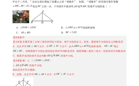 第一章第09讲三角形的证明单元提升卷（解析版）_北师大初中数学_8下-北师大版初中数学_旧版-可参考_05习题试卷_帮课堂2023-2024学年八年级数学下册同步学与练（北师大版）