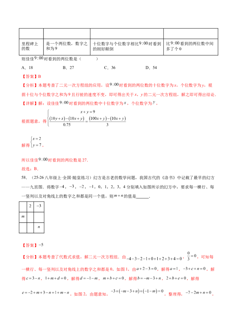 培优02二元一次方程组的实际应用类型（9大题型）（北师大2024）（解析版）_北师大初中数学_8上-北师大版初中数学_初中数学北师大8上-2025秋季新版_第二套推荐25_07习题试卷_第2套