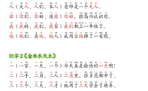 24新版一年级语文上册生字组词造句_小学1-6年级常用的上册资源汇总_一年级上册资料