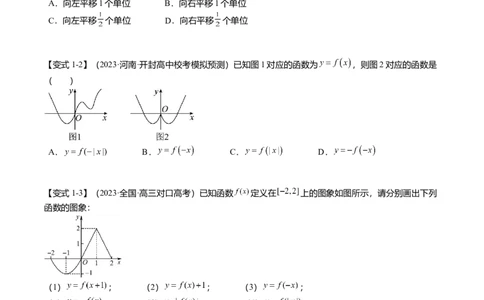热点2-3函数的图象及零点问题（8题型+满分技巧+限时检测）（原卷版）_2024年新高考资料_3.2024专项复习_2024年高考数学热点&middot;重点&middot;难点专练（新高考专用）