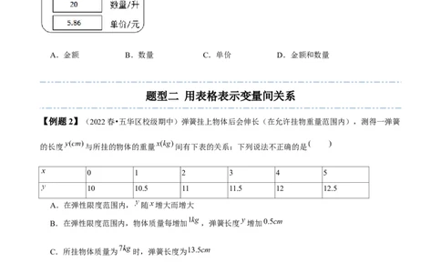 第三章变量之间的关系-题型&middot;技巧培优系列2022-2023学年七年级数学下册同步精讲精练(北师大版)（原卷版）_北师大初中数学_7下-北师大版初中数学_7下-初中数学北师大版（旧版）赠送