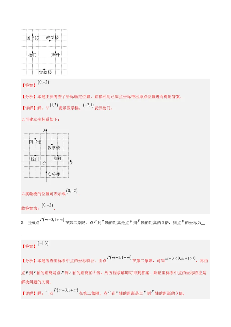 第3章位置与坐标（复习讲义）（教师版）_北师大初中数学_8上-北师大版初中数学_初中数学北师大8上-2025秋季新版_第二套推荐25_10复习讲义+复习课件