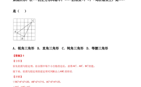 第01讲勾股定理-专题突破2021-2022学年八年级数学上册重难点专题突破+阶段检测卷(北师大版)(解析版)_北师大初中数学_8上-北师大版初中数学_旧版_06专项讲练