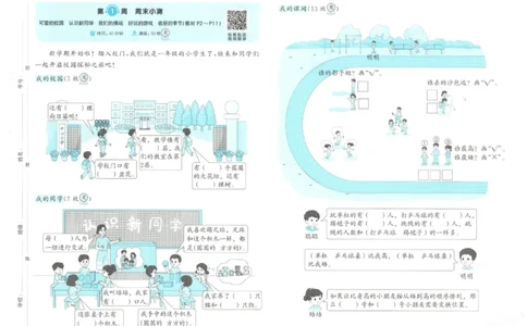 2025秋一本周末小测卷数学1上BS_小学语数英上册《一本周末小测卷》_25秋1-6年级上册小学数学北师大版一本周末小卷(1)