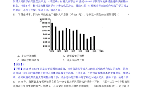 主题05晚清至民国初期的内忧外患与救亡图存的抗争和探索（选择题专练50题）（解析版）_07高考历史_新高考复习资料_2024年新高考复习资料_一轮复习资料_中国近代现代史板块