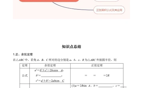 专题4.6正、余弦定理及其应用举例（原卷版）_02高考数学_新高考复习资料_2024年新高考资料_一轮复习资料