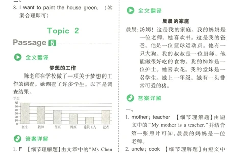 2026版第5次一本英语阅读真题80篇-4年级-参考答案_小学教辅2026新版+暑假衔接_2026版第5次一本英语阅读真题80篇3-6年级