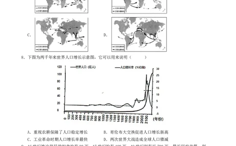 主题09走向整体的世界和资本主义制度的确立（选择题专练50题）（原卷版）_07高考历史_新高考复习资料_2024年新高考复习资料_一轮复习资料_世界史板块