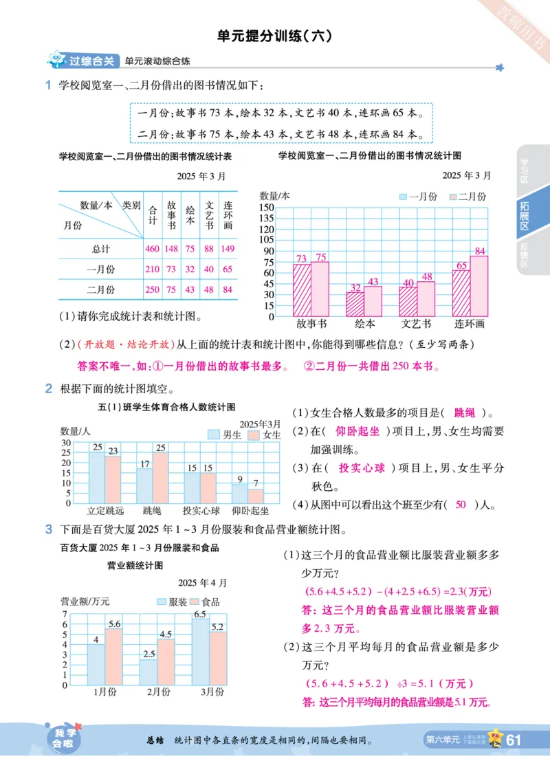 2025秋一遍过数学SJ5上教师用书（答案版）_25秋小学语数英1-6年级上册《一遍过》合集_25秋苏教版数学《一遍过》1-6年级上_五年级