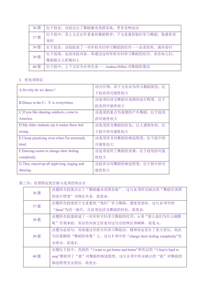 专题49.阅读七选五快捷解题技法（学生版）---2023届高三英语总复习（通用版）_03高考英语_新高考复习资料_2023年新高考资料_专项复习_2023届高三英语总复习