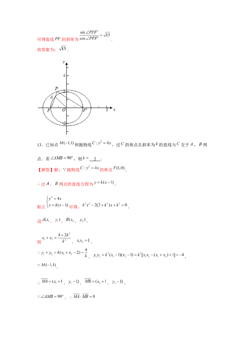 重难点突破01圆锥曲线压轴小题（解析版）_2024年新高考资料_3.2024专项复习_更新中2024年新高考数学一轮复习之题型归纳与重难专题突破提升（新高考专用）_第八章平面解析几何