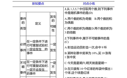 第三章　1　感受可能性_北师大初中数学_7下-北师大版初中数学_7下-初中数学北师大版（2025春季新版）持续更新_3导学案（齐全）