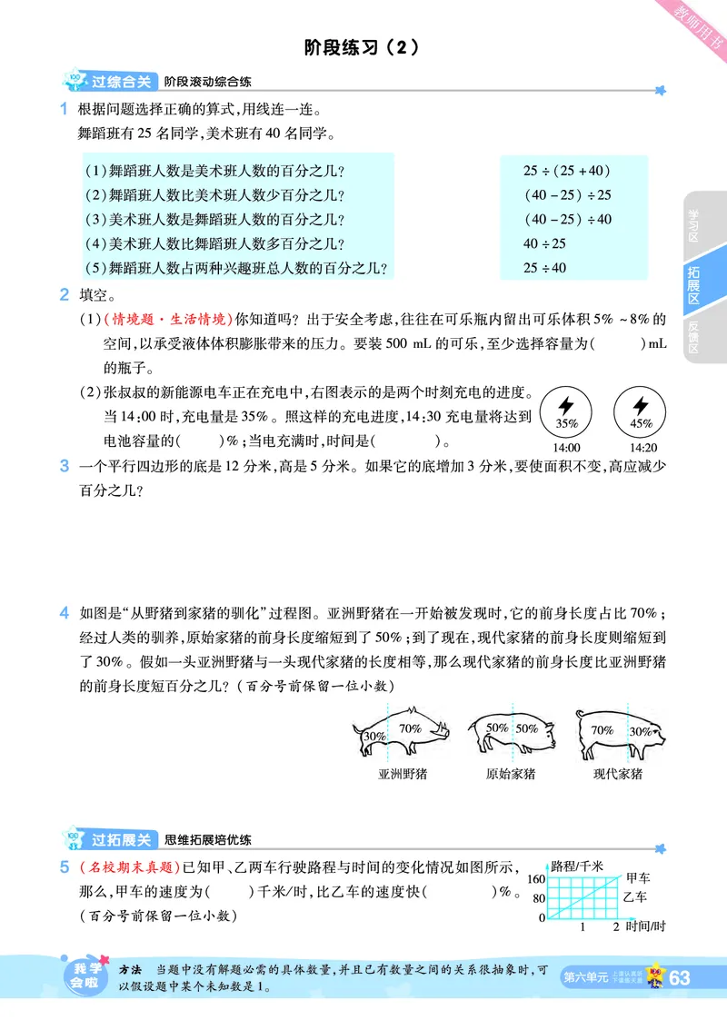 2025秋一遍过数学SJ6上_25秋小学语数英1-6年级上册《一遍过》合集_25秋苏教版数学《一遍过》1-6年级上_六年级
