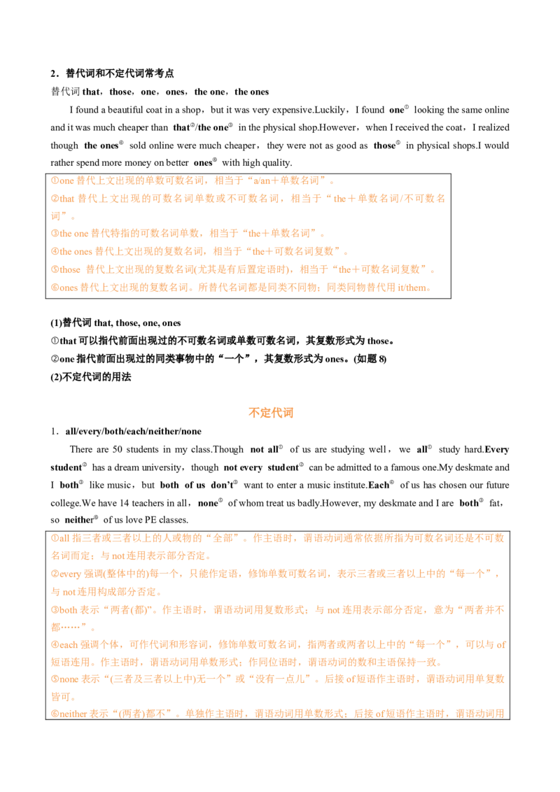 专题40.冠词、代词、介词考点运用（教师版）---2023届高三英语总复习（人教版2019）_03高考英语_新高考复习资料_2023年新高考资料_专项复习_2023届高三英语总复习