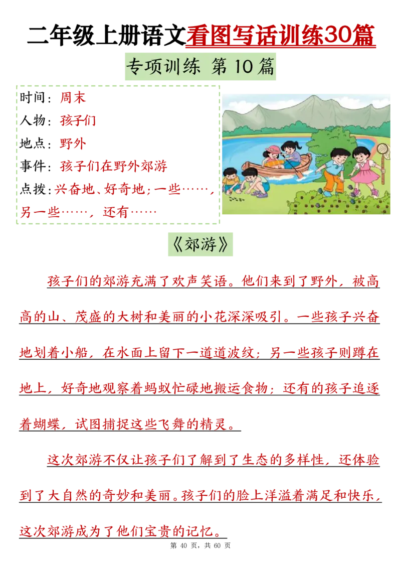 2286二上语文看图写话训练30篇（含范文60页）(1)(1)_小学1-6年级常用的上册资源汇总_二年级上册资料(1)