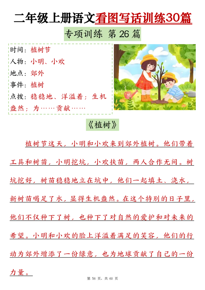 2286二上语文看图写话训练30篇（含范文60页）(1)(1)_小学1-6年级常用的上册资源汇总_二年级上册资料(1)