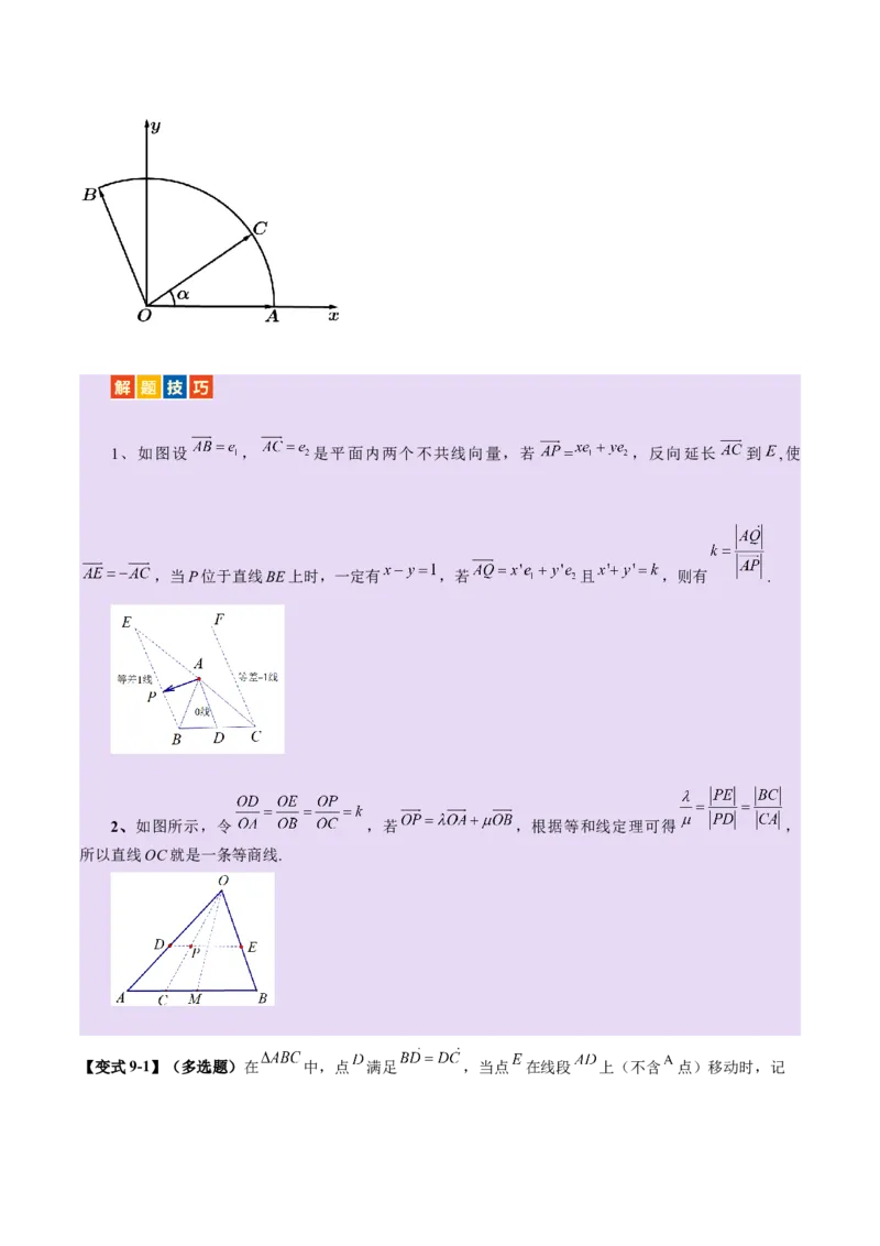 专题08平面向量小题全面梳理与精细分类（讲义）（解析版）_2025年新高考资料_二轮复习_上好课2025年高考数学二轮复习讲练测（新高考通用）3379306