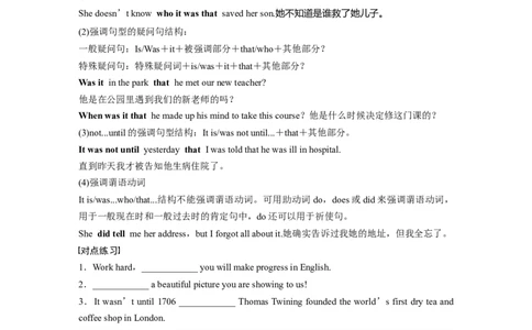 专题四　第4讲　特殊句式_03高考英语_2024年新高考资料_1.2024一轮复习_2024年高考英语一轮复习讲义（新人教版）_学生版在此文件夹（讲义、练习等的学生版均在此文件夹）_语法专题