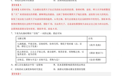专题突破01中华文明起源到秦汉统一多民族封建国家的建立与巩固（解析版）_07高考历史_新高考复习资料_2024年新高考复习资料_一轮复习资料_专题突破卷