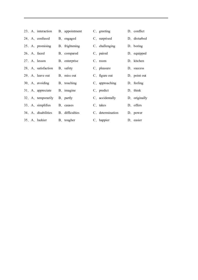 易错点19完形填空（4大陷阱）-备战2024年高考英语考试易错题（原卷版）_03高考英语_新高考复习资料_2024年新高考资料_专项复习资料_❤备战2024年高考英语考试易错题（新高考专用）