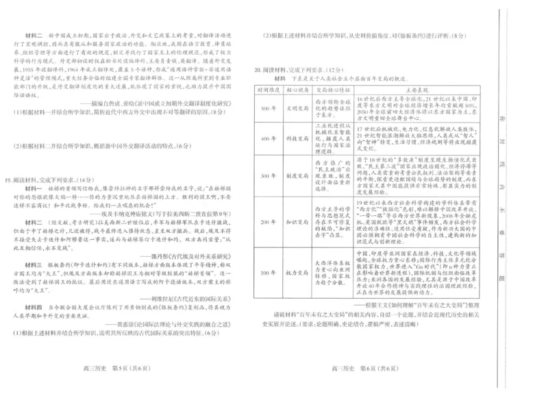 太原25-26学年高三第一学期期末历史试卷_全国高考模拟卷_2026年2月_260205山西省太原市2025-2026学年第一学期高三年级期末学业诊断