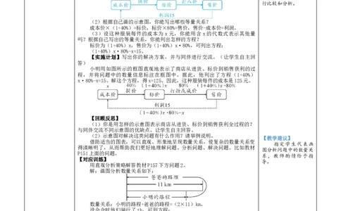 素养目标第5章一元一次方程问题解决策略：直观分析教案（表格式）2024-2025学年北师大数学上册_北师大初中数学_7上-北师大版初中数学_7上-初中数学北师大（2024新版）持续更新